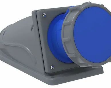 фото Розетка силовая 1-ф., 63А, 220В, IP67 (3-п настен) MA...