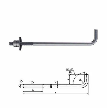 Фото №0 Болт Анкерный 1,1 М24x1250 40Х ГОСТ 24379.1-2012