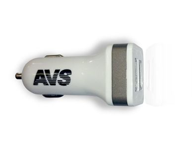 фото Зарядное автомобильное устройство AVS с 2 USB портами UC-323 (12-24В, 3.6А)