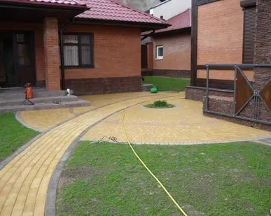 фото Мощение дорожек