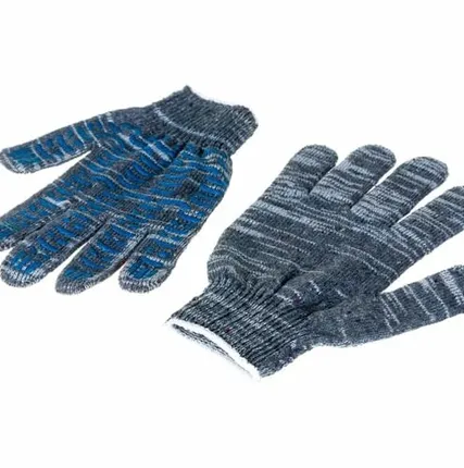 Фото №0 Перчатки (х/б с ПВХ) 6 ниток Меланж //10