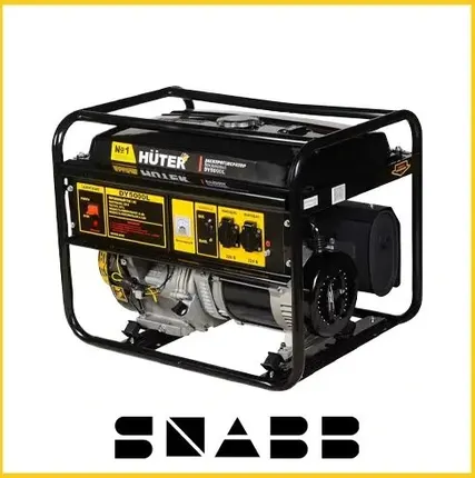 Фото №0 Генератор бензиновый Huter DY5000L (4000-4500Вт, бак 22л)