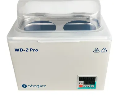 фото Водяная баня Stegler WB-2 Pro (7 л, Tкомн.+5...100 °С, 2 места)
