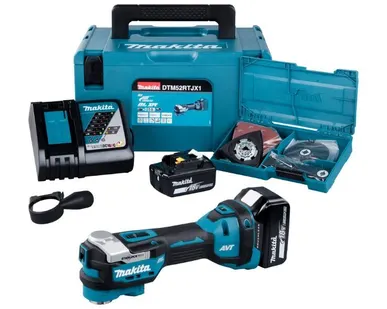 фото Многофункциональный аккумуляторный инструмент Makita LXT 18В, 10000-20000 об/мин DTM52RTJX1