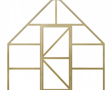 фото Перегородка для теплицы, цвет Слоновая кость (RAL 1015)