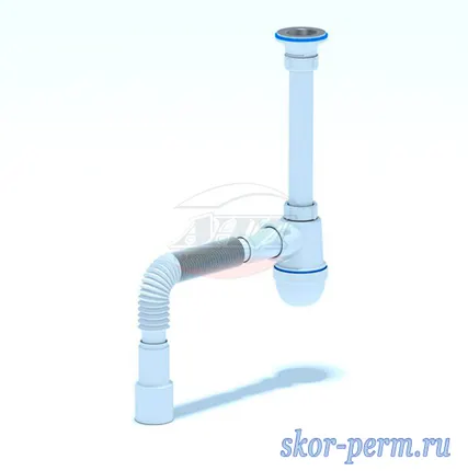 Фото №1 АНИ С1015 Сифон бутылочный 1-1/4*40 с гофр 40*40/50