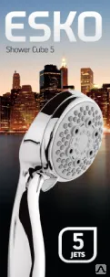 Фото №0 SCU855 Ручной душ ESKO, 5 режимов Shower Cube 5