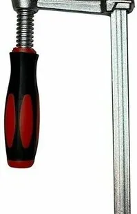 фото Струбцина кованная F-тип 200х60мм c винтовой рукояткой для установки в Т-паз