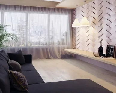 фото Панель 3D из гипсокартона для стен Переплет 500*500мм