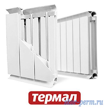 Фото №2 Радиатор алюминиевый ТЕРМАЛ РАП-500-6 (0,840 кВт)
