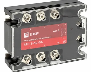 фото Реле твердотельное трехфазное RTP-60-DA EKF rtp-3-60-da