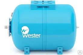 Фото №0 Гидроаккумулятор 100л Wester горизонтальный синий