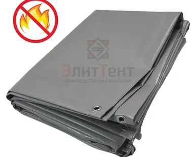 фото Укрывной тент полог из ткани ПВХ Г1 900 г/м2 огнестойкий