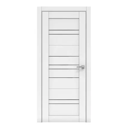 Фото №0 дверь межкомнатная со стеклом бизнес парк crystal 61, арктик, 800*2000мм.