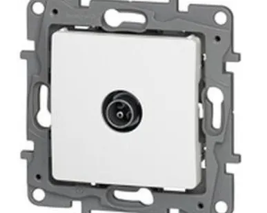 фото ETIKA Розетка телевизионная TV оконечная белая Legrand