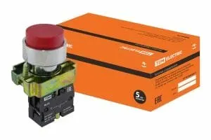 фото Кнопка BL42 без подсветки красный 1рTDM