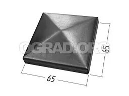 Фото №0 Заглушка-пирамидка для профильной трубы 60х60