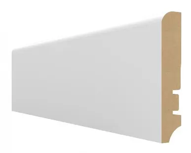 фото Плинтус МДФ белый Hannaholz 81 мм 81402