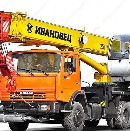Фото №0 Аренда автокрана (автомобильного крана) Ивановец КС-45717K-1, Москва