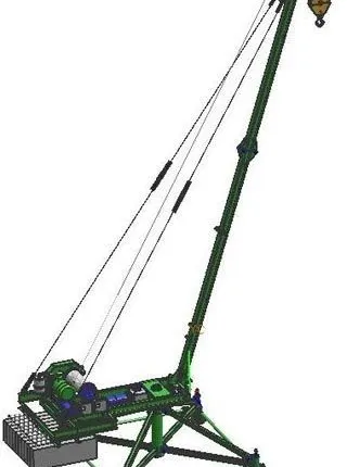 Фото №0 Кран стреловой поворотный КСП-1000 "МАСТЕР-3" Г/п 1,0т, Н 100м