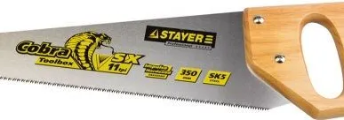 фото Ножовка по дереву STAYER PROFI TOOL BOX 1515-35 тонкое 
пиление дерево ручк