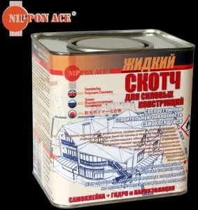 фото Жидкий скотч Nippon Ace, для силовых конструкций. Банка 2,4 л в коробке 4 шт. Оптом.