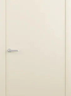 фото Межкомнатные двери ALBERO "Геометрия 1" (С защелкой магнитной) Эмаль Латте (ДГ)