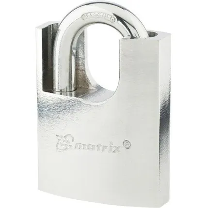 Фото №0 Замок навесной, защищенная дужка 60 мм MATRIX 91806
