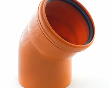 фото Отвод канализационный наружный 200мм, 45 градусов РТП