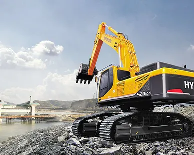 фото Экскаватор карьерный Hyundai R520LC-9S ковш 3 куб.м. скальный