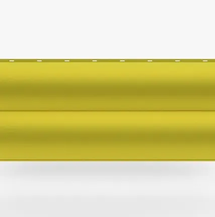 Фото №0 Сайдинг Металлический сайдинг «Бревно» Premium, 0.5 мм RAL 1018, Желтый