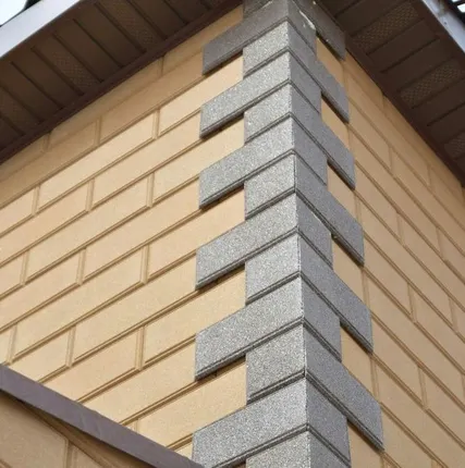 Фото №0 Фасадная панель термодекор средней фракции, Цвет по RAL, XPS 555*180*60 мм