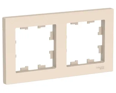 фото Рамка 2-м AtlasDesign универс. беж. SchE ATN000202