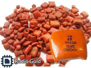 фото Конденсаторы КМ рыжие группы V- М1500Размер: мелкий- средний- крупный