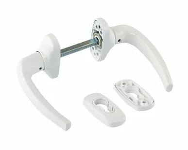 фото Гарнитур нажимной раздельный с подпружиниванием Garnet Белый RAL9016