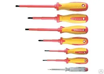 Фото №0 Набор отверток диэлектрических до 1000В, 7штук MATRIX PROFESSIONAL