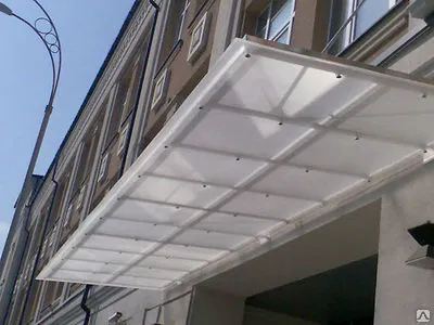 Фото №0 Навесы из поликарбоната