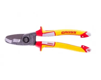 фото Кабелерез, диэлектрические рук.до 1000В, трехкомпонент.рук. 210 мм Gross