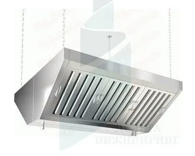 фото Зонт вытяжной островной без козырька HICOLD ЗВОО-13,509