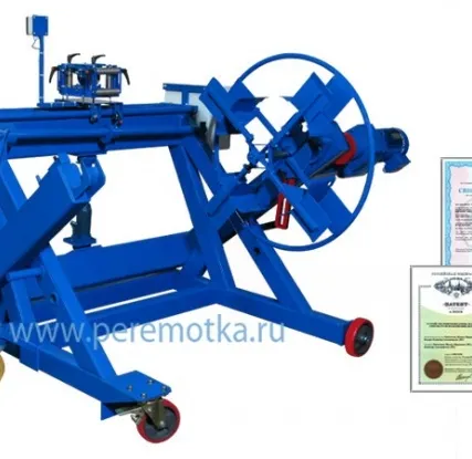 Фото №0 Устройство (станок) для перемотки кабеля как на барабаны так и в бухты с гидравлическим подъемом УПК-16ПРГК с РКУ в Санкт-Петербурге