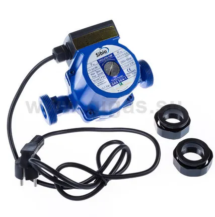 Фото №0 Sibio GRS 25/6-1 циркуляционный насос с присоединит гайками (кабель 1.5м)