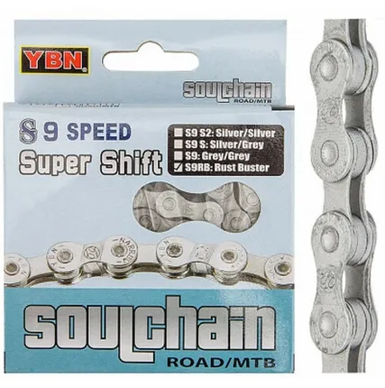 Фото №0 Цепь S9RB 1/2"x11/128" для 9 скор. кассет, 116 звеньев, в инд. упак.