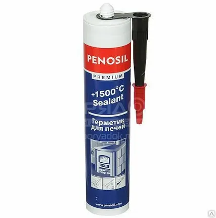 Фото №0 Герметик силикатный огнеупорный для печей "PENOSIL" +1500°C Черный 280мл (-5°C)