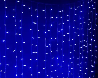 фото Гирлянда "Занавес" 300х220см LDCL528C-B 528 LED IP20 32.8Вт 220В син. SHLights 4690601043634