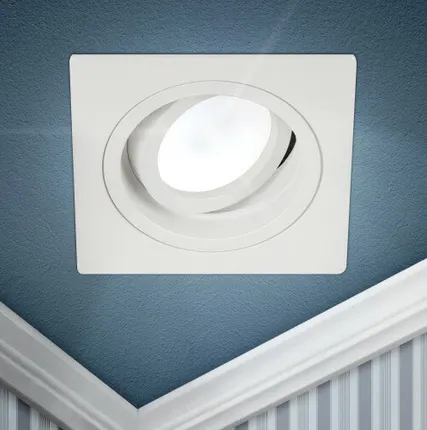 Фото №0 Встраиваемый светильник алюминиевый ЭРА KL85 WH MR16/GU5.3 белый