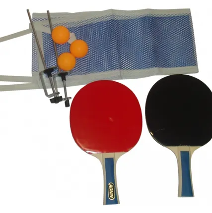 Фото №0 Набор для настольного тенниса 2 ракетки, 3мяча, сетка, стойка.
