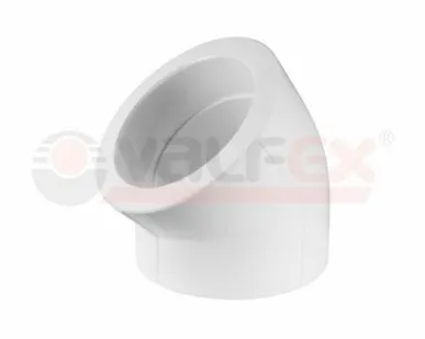 фото Угольник полипропиленовый 45° Valfex