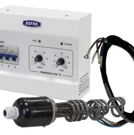 Фото №2 ТЭН + Пульт 15кВт Zota к твердотопливным котлам