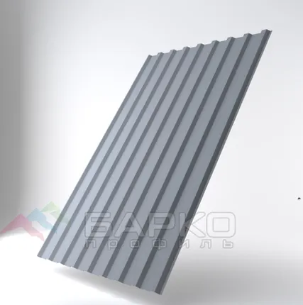 Фото №0 Профлист НС-20 - 1150 мм (1100 мм) 00000331/45 RAL 7004 Полиэстер 0.45