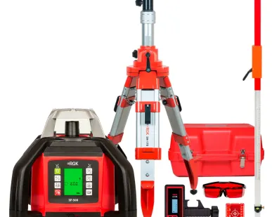 фото Комплект: ротационный нивелир RGK SP-500 + штатив рейка